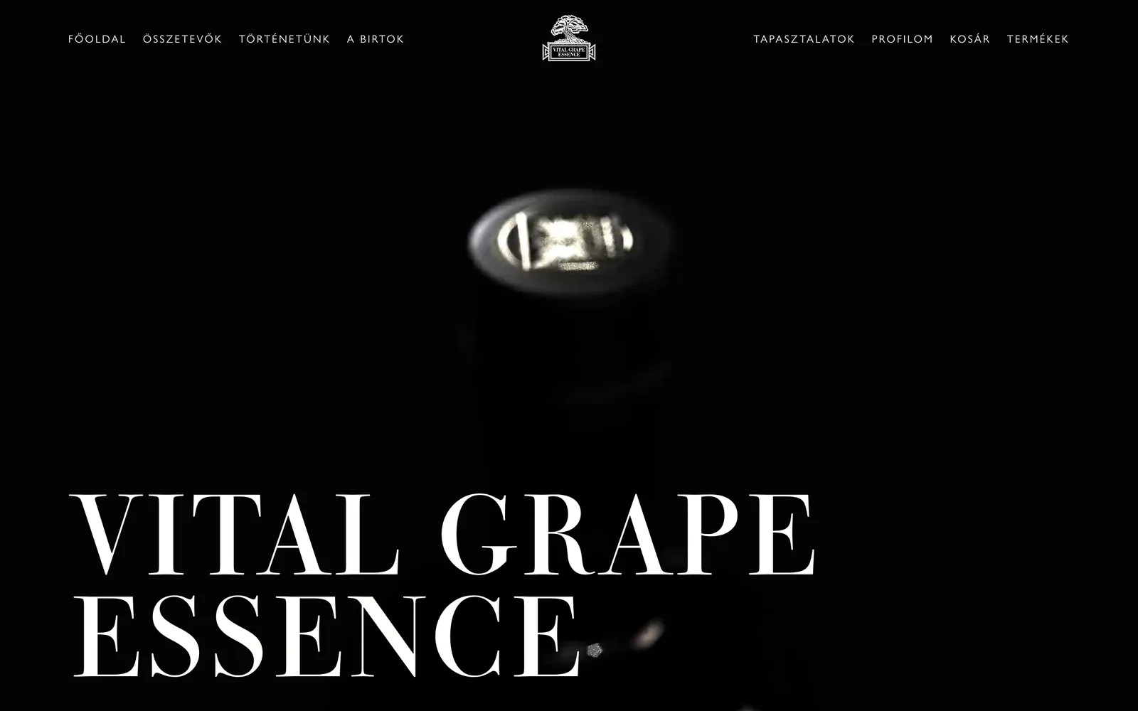 Vital Grape Essence: Főoldal a költöztetés előtt